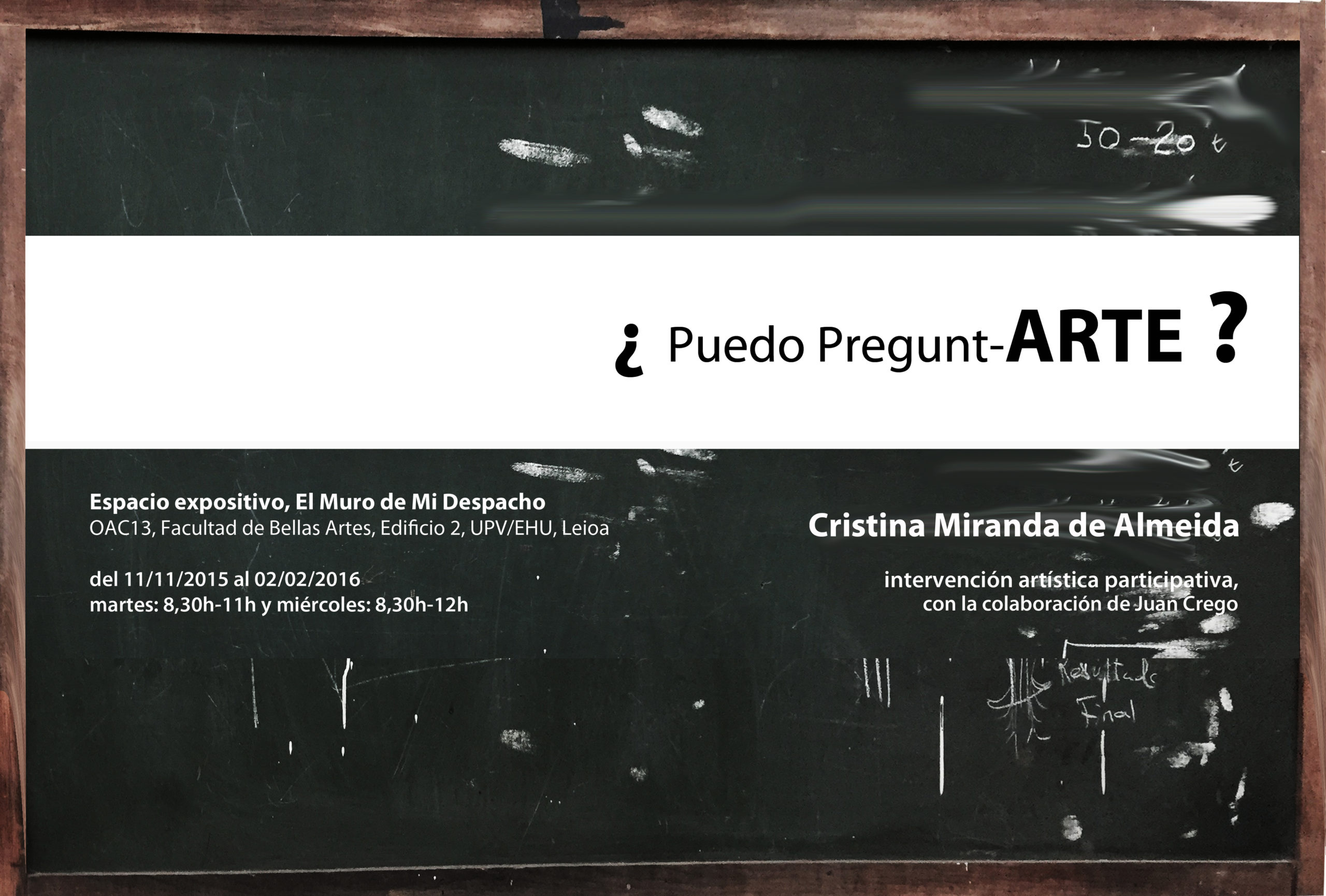 ¿Puedo pregun-ARTE? Cristina Miranda de Almeida